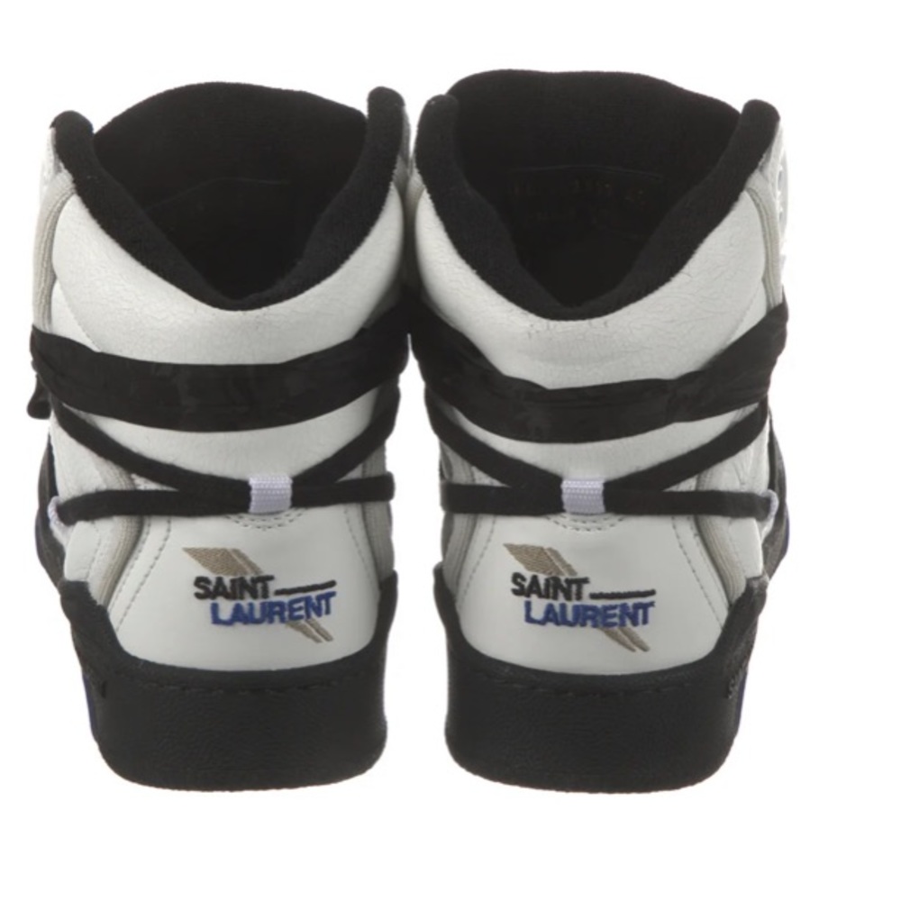 Saint Laurent - Leather Wedge Sneakers